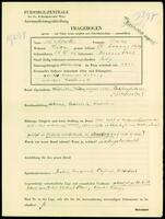 Applicant: Hofstätter, Osias; born 28.12.1905 in Bochria (Poland); single.
