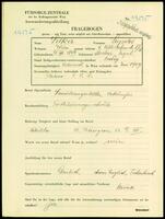 Applicant: Selka, Leopold; born 4.8.1899 in Mostar (Bosnia and Herzegovina); single.