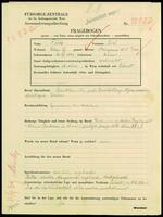 Applicant: Fuchs, Josef; born 30.11.1892 in Vienna (Austria); married.