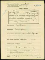 Applicant: Zeilie, Brno (Czech Republic)e; born 15.11.1892 in Harlau (Romania); married.