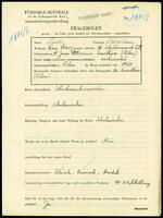 Applicant: Fuchs, Abraham; born 17.6.1881 in Czortków (Ukraine); married.