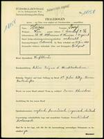 Applicant: Hazai, Josef; born 25.7.1898 in O-kanizsa (Serbia); married.