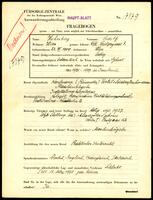 Applicant: Hohenberg, Adolf; born 22.12.1909 in Vienna (Austria); single.