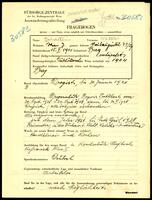 Applicant: Goldstein, Viktor; born 15.5.1901 in Prague (Czech Republic); married.