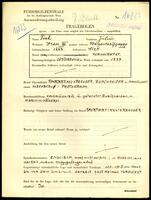 Applicant: Toch, Julius; born 1883 in Vienna (Austria); married.