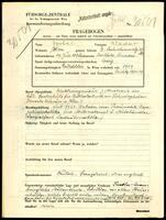 Applicant: Szobel, Aladar; born 19.7.1895 in Bartfeld, Slovakei; single.