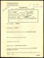 Applicant: Halpern, Norbert; born 10.4.1876 in Boryslav (Ukraine); married.