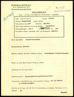 Applicant: Smetana, Leopold; born 9.1.1897 in Uherský Brod (Czech Republic); married.