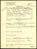 Applicant: Eisenschütz, Wilhelm; born 7.8.1893 in Linz (Austria); divorced.