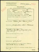 Applicant: Diamont, Otto; born 30.9.1903 in Vienna (Austria); divorced.