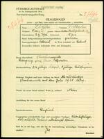 Applicant: Dikler, Wilhelm; born 2.12.1902 in Vienna (Austria); divorced.