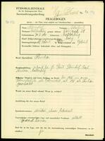 Applicant: Steinhof, Adalbert; born 30.4.1921 in Mattersburg (Austria); single.