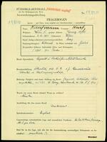 Applicant: Kaufmann, Kurtz; born 2.10.1911 in Vienna (Austria); single.