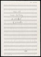Happy Birthday (manuscript) : for piano duet / by M. Burshtin.