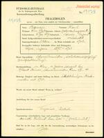 Applicant: Bauer, Karl; born 11.1.1891 in Sárvár (Hungary); married.