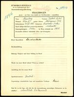 Applicant: Mincberg, Jakob Leibel; born 31.5.1885 in Ozarow (Poland); married.