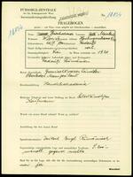 Applicant: Frischwasser, Markus; born 26.5.1900 in Radautz; married.