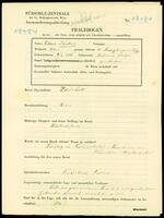 Applicant: Tintner, Klara; born 4.4.1881 in Česká Lípa (Czech Republic); divorced.