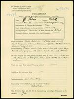 Applicant: Stein, Adolf; born 8.1.1901 in Vienna (Austria); married.