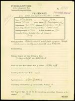 Applicant: Winternitz, Max; born 14.2.1876 in Auherzen (Czech Republic); married.