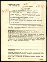 Applicant: Rubinfeld, Salomon; born 20.1.1900 in Horodok (Lʹvivsʹka oblastʹ, Ukraine); widowed.