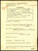 Applicant: Regenbogen, Henriette; born 27.11.1905 in Chernivt︠s︡i (Ukraine); single.