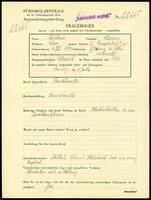 Applicant: Rubin, Chaim; born 16.8.1884 in Gliniany (Ukraine); married.