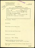 Applicant: Mesite, Carol; born 23.6.1903 in Chorostków (Ukraine); married.