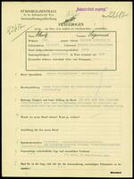 Applicant: Schulf, Siegmund; born 14.9.1889 in Cechtitz Bez.Ledec, Bohmen; single.
