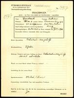 Applicant: Bardasch, Fabian; born 30.11.1896 in Sambor (Ukraine); single.