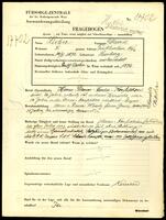 Applicant: Lieber, David; born 10.1.1872 in Lʹviv (Ukraine); married.
