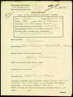 Applicant: Farber, Arnold; born 10.7.1886 in Neusaudec; married.