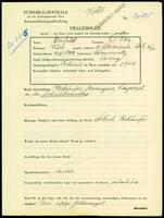 Applicant: Weinfeld, Max; born 19.12.1899 in Chernivt︠s︡i (Ukraine); single.