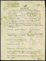 Applicant: Weissman, Heinrich; born 6.4.1903 in Zurich (Switzerland); married.