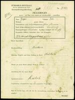 Applicant: Guzan, Zilie; born 15.9.1888 in Gura Humorului (Romania); widowed.