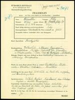 Applicant: Schindler, Nelly; born 22.5.1909 in Vienna (Austria); single.