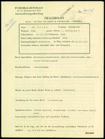 Applicant: Röder, Friderike; born 24.3.1910 in Vienna (Austria); single.