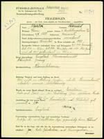 Applicant: Berler, Rachel; born 4.10.1882 in Chernivt︠s︡i (Ukraine); widowed.