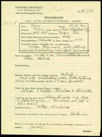 Applicant: Spies, Wolf Moses; born 14.12.1897 in Zlocow (Poland); single.