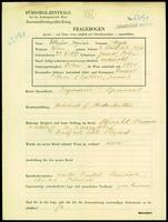 Applicant: Elbaüm, Mozek; born 22.2.1899 in Janow (Poland); married.