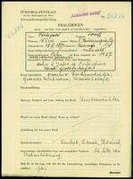 Applicant: Feingold, Josef; born 18.9.1877 in Kanczuga; married.