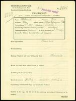 Applicant: Wohlmuth, Getel; born 1.9.1869 in Kobiletz; widowed.