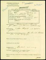 Applicant: Sebel, Nathan; born 2.2.1908 in Tarnów (Województwo Małopolskie, Poland); single.