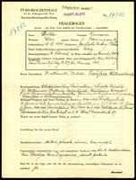 Applicant: Richter, Hermann; born 13.8.1898 in Janow Bei Lemberg (Poland); single.