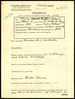Applicant: Witllin, Marcu Hoisie; born 1887 in Piatra Neamt (Romania; married only ritually.