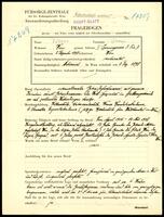 Applicant: Wein, Erwin; born 2.12.1898 in Vienna (Austria); married.