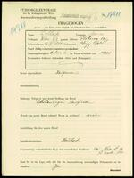 Applicant: Pollak, Moses; born 26.4.1884 in Stryj (Ukraine); married.