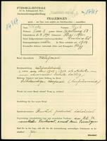 Applicant: Katz, Leib; born 6.3.1892 in Stryj (Poland); married.