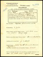 Applicant: Bodinger, Jakob; born 6.6.1900 in Suceawa (Romania); married.