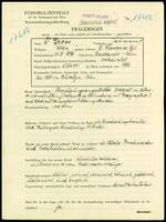 Applicant: Gross, Heinrich; born 22.5.1896 in Budzanow (Ukraine); married.